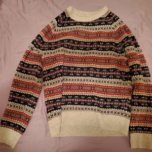 J Crew Fairisle Lambswool Sweater